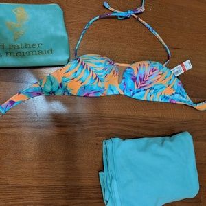 No Boundaries Multicolor Bikini Top